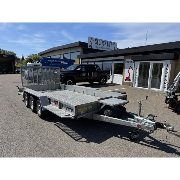 Maskintrailer - 3 aksler - Billede 2